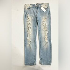 KanCan Jeans Distressed Bleached Size 13/30 New with Tags